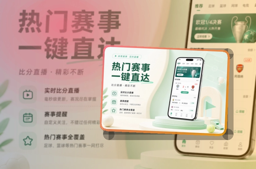 B体育 App常用亮点展示 页面展示